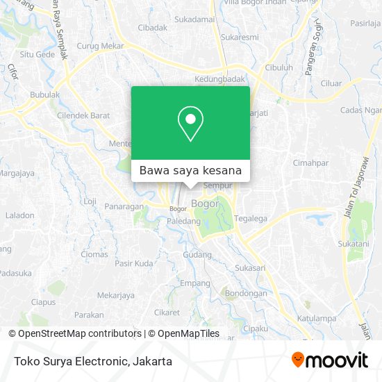 Peta Toko Surya Electronic