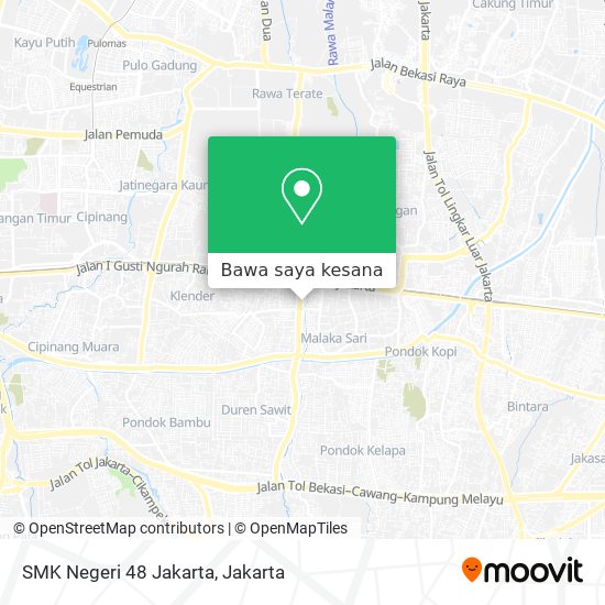 Peta SMK Negeri 48 Jakarta