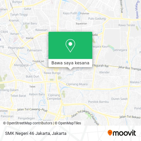 Peta SMK Negeri 46 Jakarta