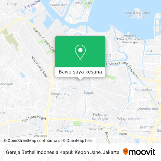 Peta Gereja Bethel Indonesia Kapuk Kebon Jahe