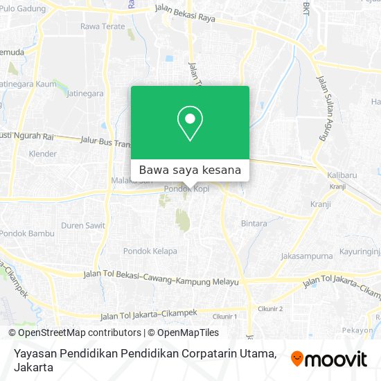 Peta Yayasan Pendidikan Pendidikan Corpatarin Utama