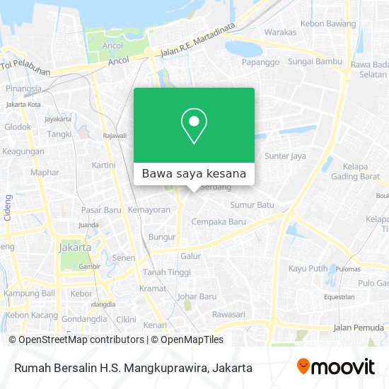 Peta Rumah Bersalin H.S. Mangkuprawira