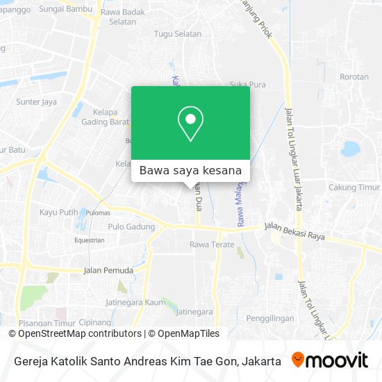 Peta Gereja Katolik Santo Andreas Kim Tae Gon