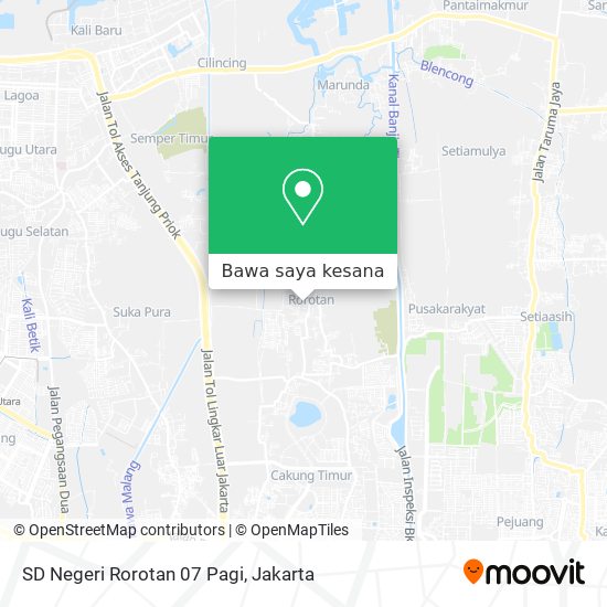 Peta SD Negeri Rorotan 07 Pagi