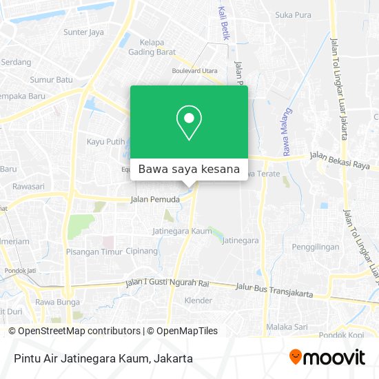 Peta Pintu Air Jatinegara Kaum