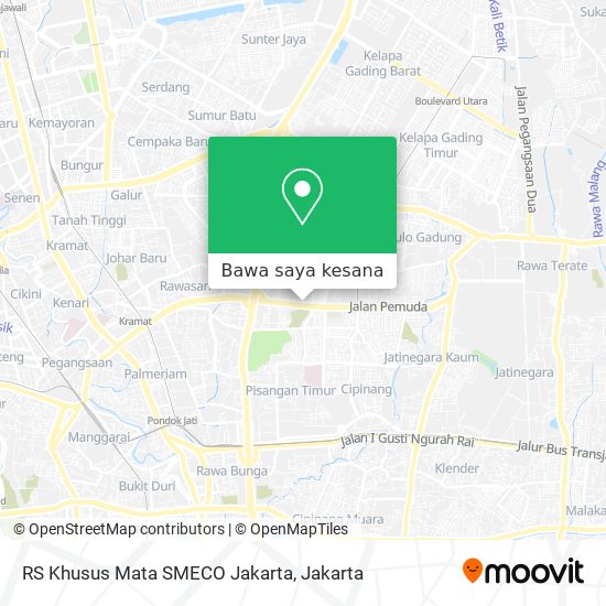 Peta RS Khusus Mata SMECO Jakarta