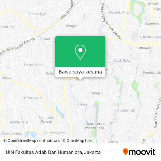 Peta UIN Fakultas Adab Dan Humaniora