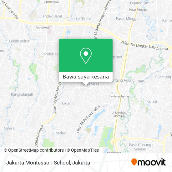 Peta Jakarta Montessori School