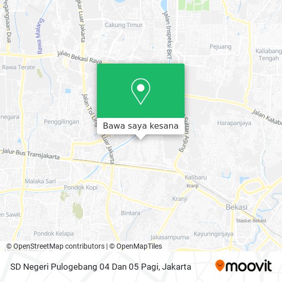 Peta SD Negeri Pulogebang 04 Dan 05 Pagi