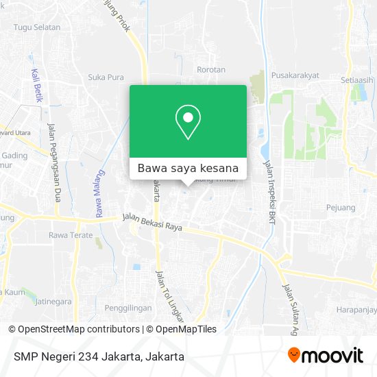 Peta SMP Negeri 234 Jakarta