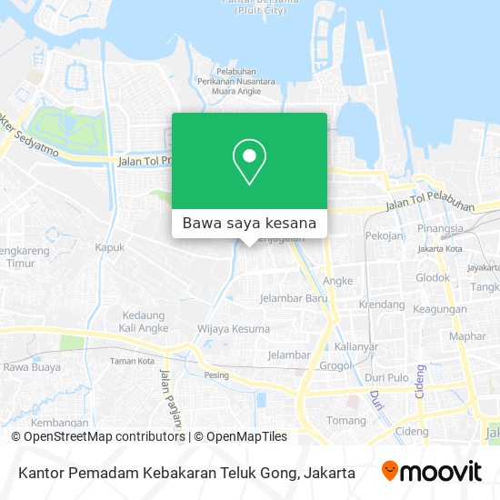 Peta Kantor Pemadam Kebakaran Teluk Gong