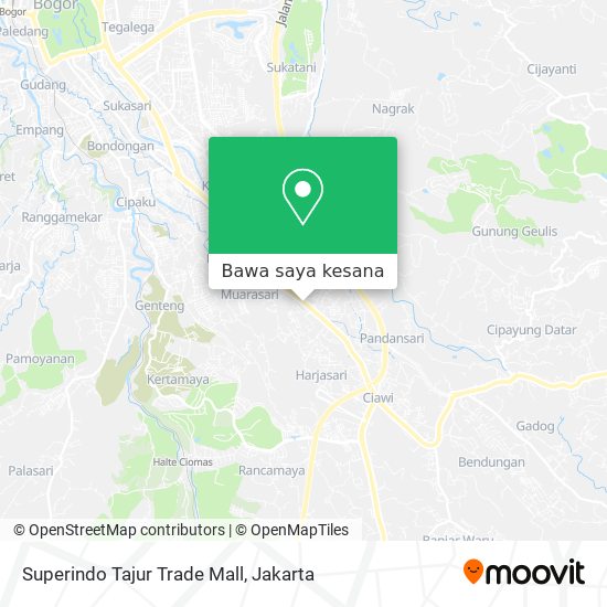 Peta Superindo Tajur Trade Mall