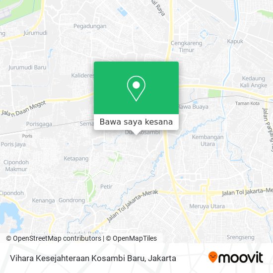 Peta Vihara Kesejahteraan Kosambi Baru