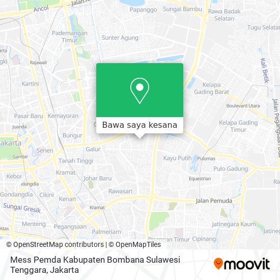 Peta Mess Pemda Kabupaten Bombana Sulawesi Tenggara