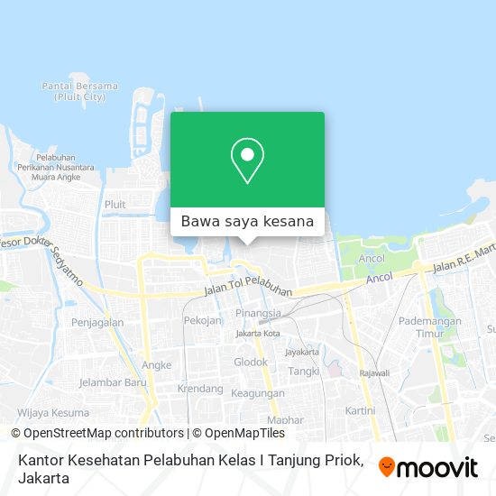 Peta Kantor Kesehatan Pelabuhan Kelas I Tanjung Priok
