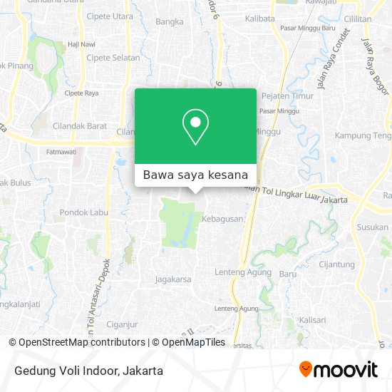 Peta Gedung Voli Indoor