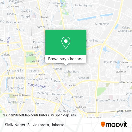 Peta SMK Negeri 31 Jakarata