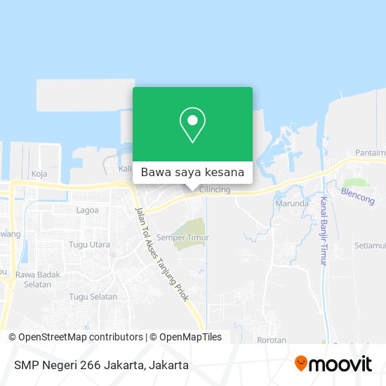 Peta SMP Negeri 266 Jakarta