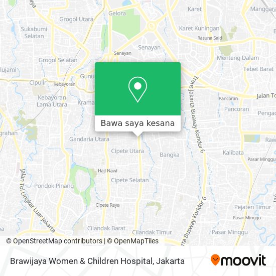 Peta Brawijaya Women & Children Hospital