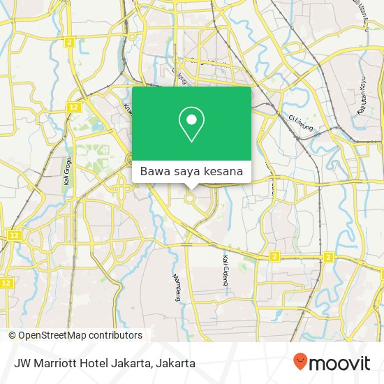 Peta JW Marriott Hotel Jakarta