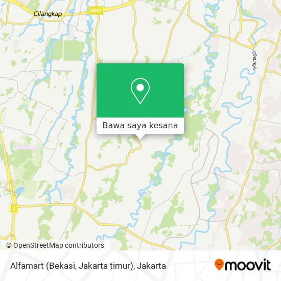 Peta Alfamart (Bekasi, Jakarta timur)