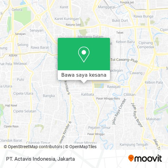 Peta PT. Actavis Indonesia