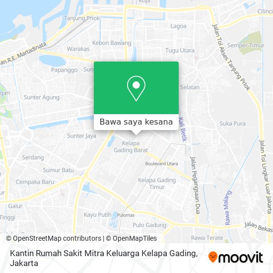 Peta Kantin Rumah Sakit Mitra Keluarga Kelapa Gading