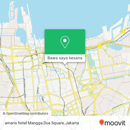 Peta amaris hotel Mangga Dua Square