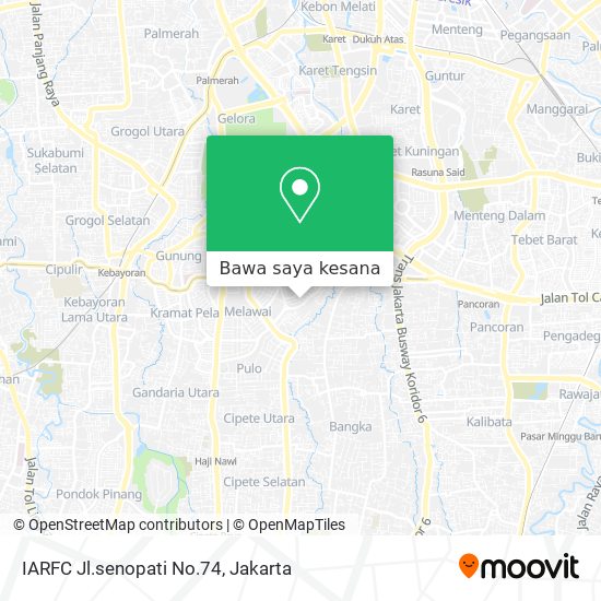 Peta IARFC Jl.senopati No.74