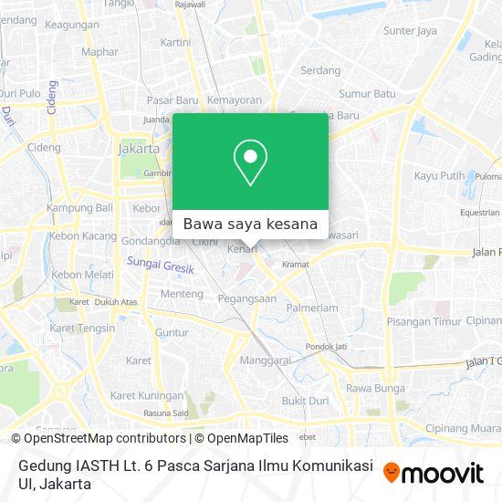 Peta Gedung IASTH Lt. 6 Pasca Sarjana Ilmu Komunikasi UI