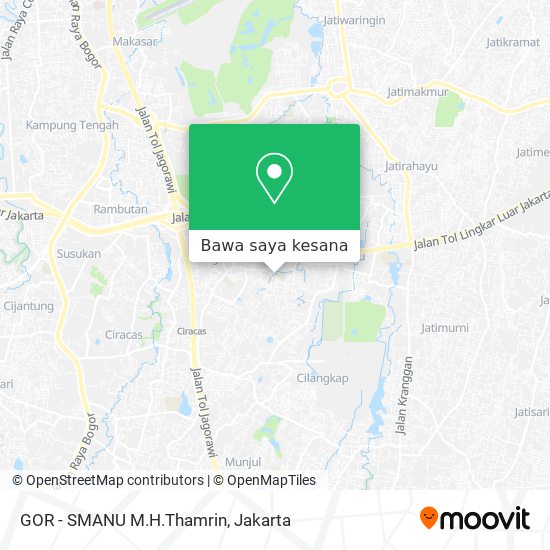 Peta GOR - SMANU M.H.Thamrin