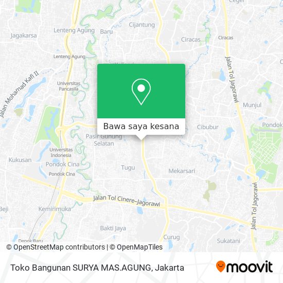 Peta Toko Bangunan SURYA MAS.AGUNG