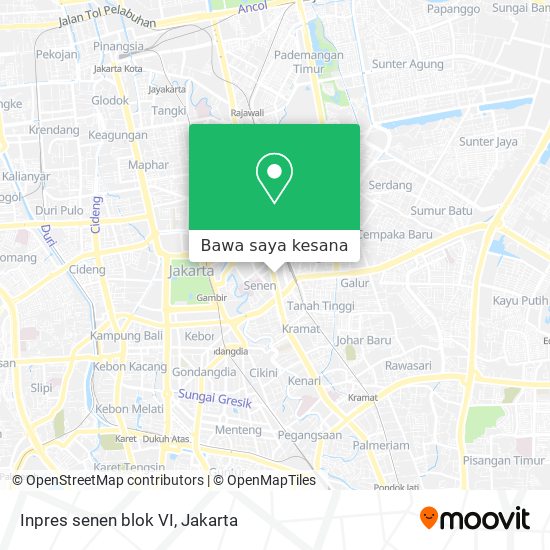 Peta Inpres senen blok VI