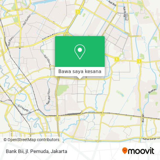 Peta Bank Bii, jl. Pemuda