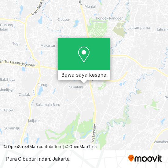 Peta Pura Cibubur Indah