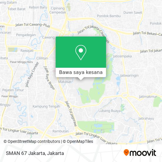Peta SMAN 67 Jakarta