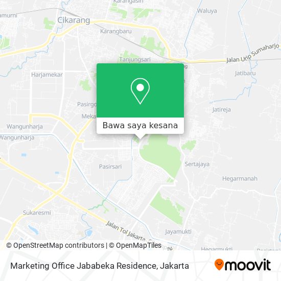 Peta Marketing Office Jababeka Residence
