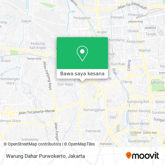 Peta Warung Dahar Purwokerto