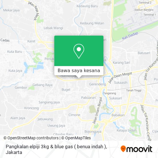 Peta Pangkalan elpiji 3kg & blue gas ( benua indah )