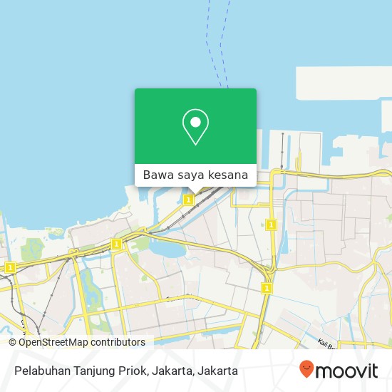 Peta Pelabuhan Tanjung Priok, Jakarta