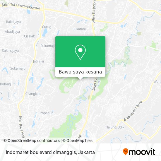 Peta indomaret boulevard cimanggis