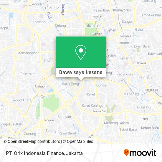 Peta PT. Orix Indonesia Finance