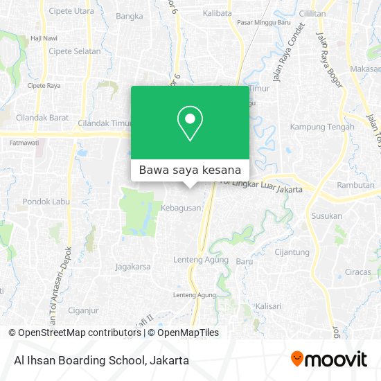 Peta Al Ihsan Boarding School