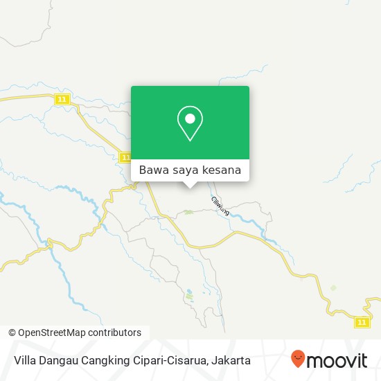 Peta Villa Dangau Cangking Cipari-Cisarua