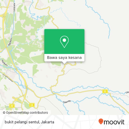 Peta bukit pelangi sentul