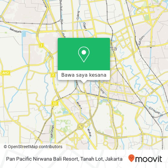 Peta Pan Pacific Nirwana Bali Resort, Tanah Lot