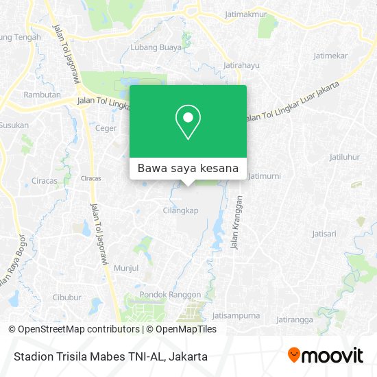 Peta Stadion Trisila Mabes TNI-AL