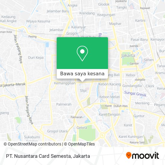 Peta PT. Nusantara Card Semesta