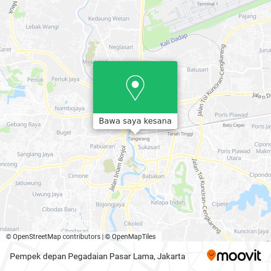 Peta Pempek depan Pegadaian Pasar Lama