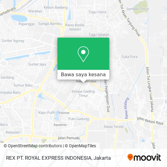 Peta REX PT. ROYAL EXPRESS INDONESIA